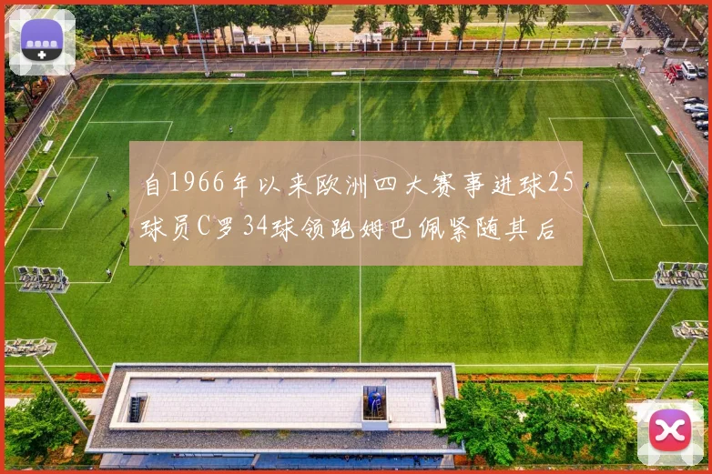 自1966年以来欧洲四大赛事进球25球员C罗34球领跑姆巴佩紧随其后